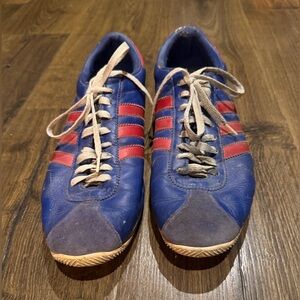 Blue and Red Men's Athletic Shoes